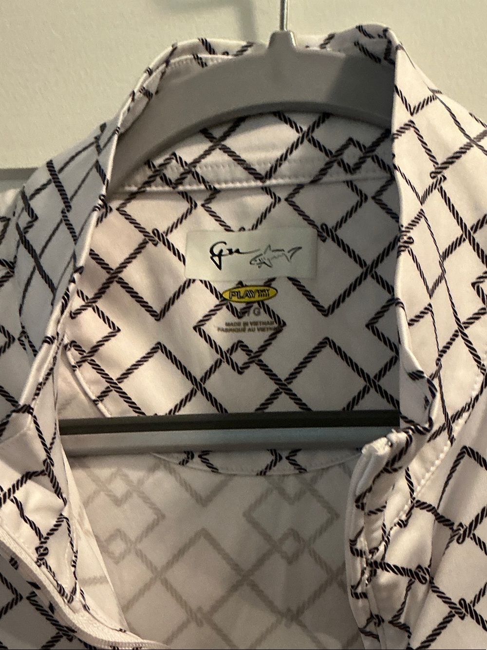 Women's White Geometric Print Tank Top by Play It
